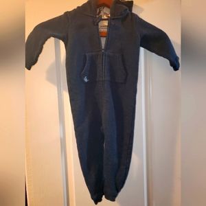 Cody James Blue One Piece Hooded Romper Baby Boy 18 months
